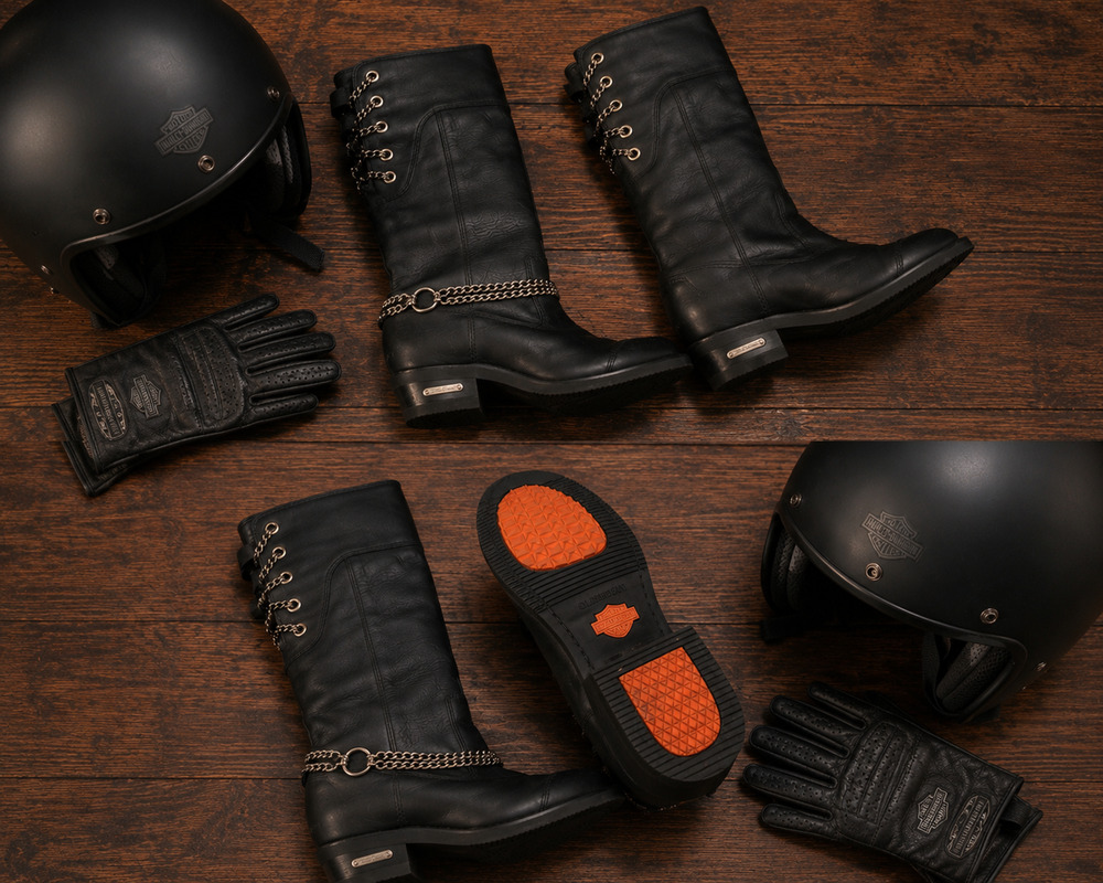 Vintage Harley Davidson Boots